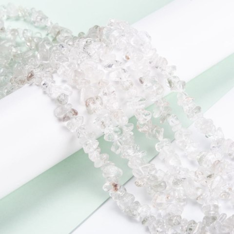 Mountain crystal quartz chopped 3-10 mm string 10 cm Mountain crystal quartz chopped 3-10 mm string 10 cm