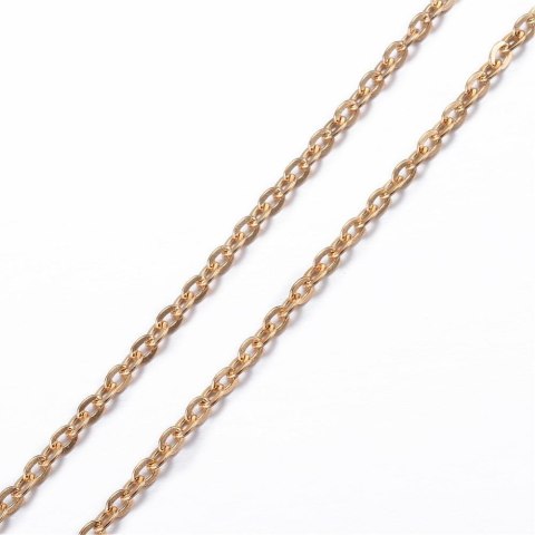 Chain of surgical steel 2.5 mm 75 cm gold colour Chain of surgical steel 2.5 mm 75 cm gold colour