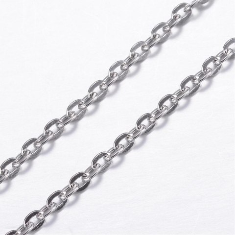 Łańcuszek stal chirurgiczna 2,5 mm 75 cm Łańcuszek stal chirurgiczna 2,5 mm 75 cm
