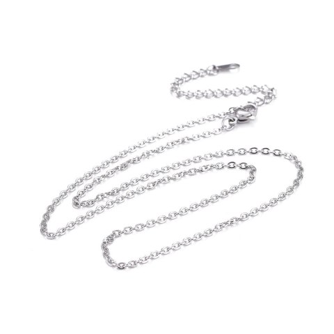 Łańcuszek stal chirurgiczna 2 mm 41+6 cm Łańcuszek stal chirurgiczna 2 mm 41+6 cm