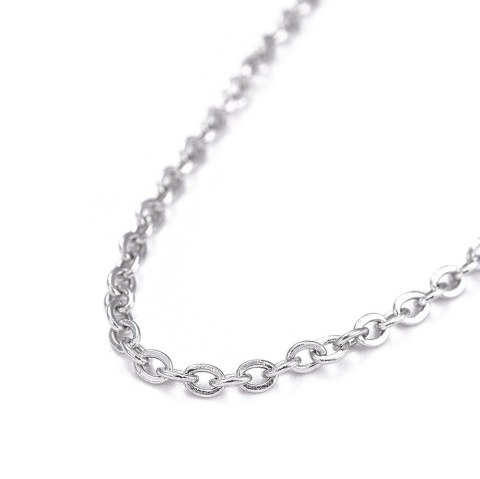 Łańcuszek stal chirurgiczna 2 mm 41+6 cm Łańcuszek stal chirurgiczna 2 mm 41+6 cm