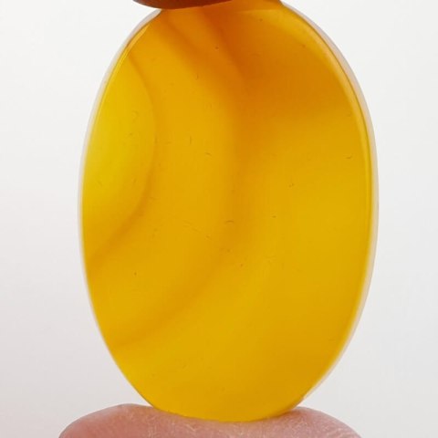 Yellow onyx cabochon 39x27 mm no. 15 Yellow onyx cabochon 39x27 mm no. 15