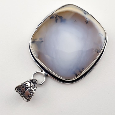 Dendritic agate pendant 30x28 mm no 48 Dendritic agate pendant 30x28 mm no 48
