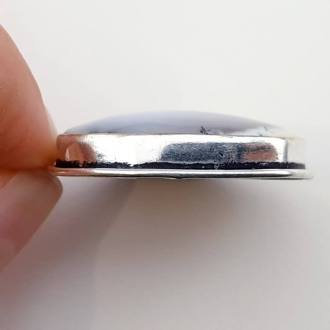 Dendritic agate pendant 30x28 mm no 48 Dendritic agate pendant 30x28 mm no 48