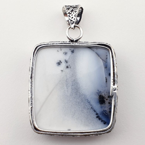 Agate dendrite pendant 32x30 mm no. 32 Agate dendrite pendant 32x30 mm no. 32