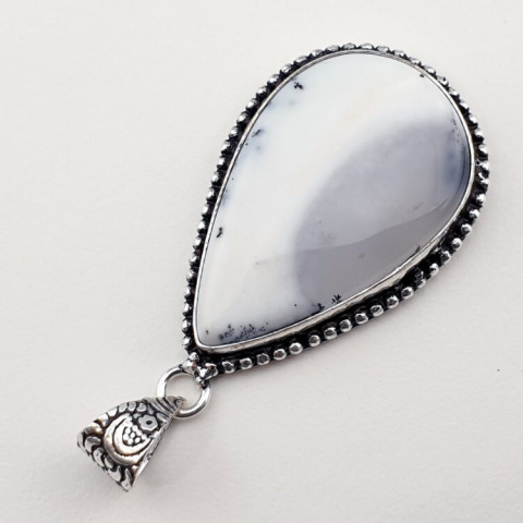 Agate dendrite pendant 33x21 mm no 59 Agate dendrite pendant 33x21 mm no 59
