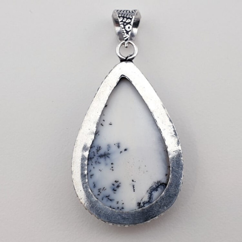Agate dendrite pendant 33x21 mm no 59 Agate dendrite pendant 33x21 mm no 59