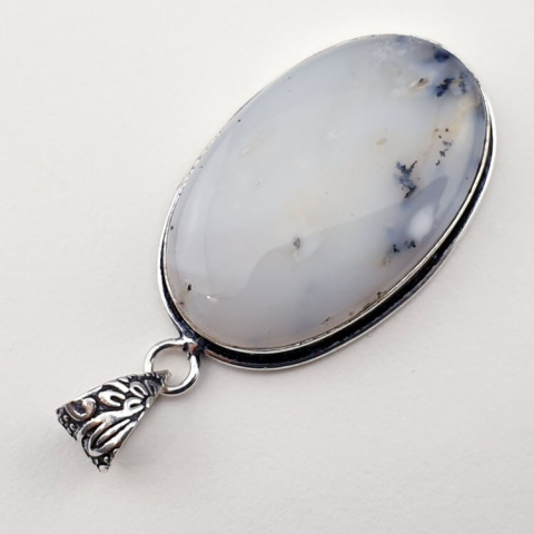 Agate dendrite pendant 34x21 mm no. 40 Agate dendrite pendant 34x21 mm no. 40