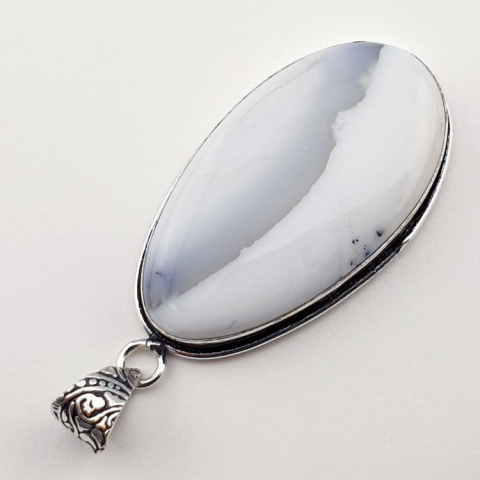 Agate dendrite pendant 38x21 mm no 49 Agate dendrite pendant 38x21 mm no 49