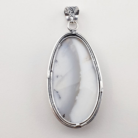 Agate dendrite pendant 38x21 mm no 49 Agate dendrite pendant 38x21 mm no 49