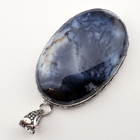 Agate dendrite pendant 40x27 mm no. 31 Agate dendrite pendant 40x27 mm no. 31