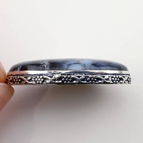 Agate dendrite pendant 40x27 mm no. 31 Agate dendrite pendant 40x27 mm no. 31