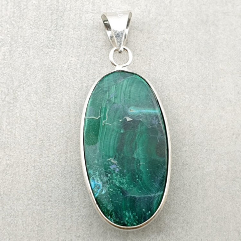 Malachite pendant 33x18 mm no 129 Malachite pendant 33x18 mm no 129