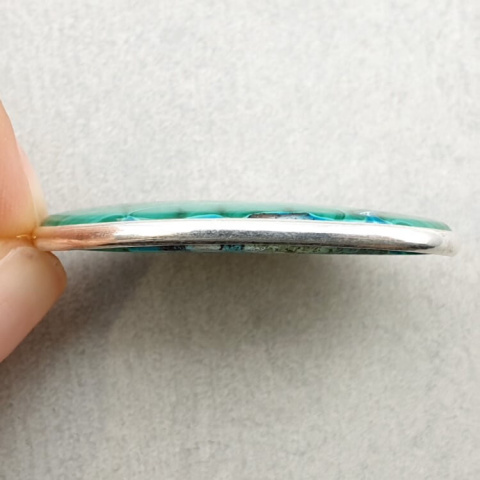 Malachite pendant 36x24 mm no 107 Malachite pendant 36x24 mm no 107