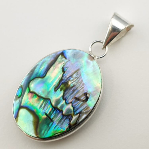 Paua abalone pendant 28x21 mm no 206 Paua abalone pendant 28x21 mm no 206