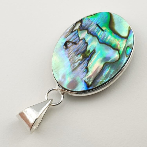 Paua abalone pendant 28x21 mm no 206 Paua abalone pendant 28x21 mm no 206