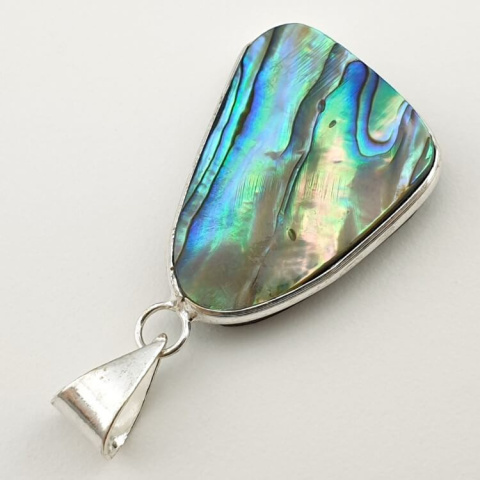 Paua abalone pendant 29x22 mm no. 166 Paua abalone pendant 29x22 mm no. 166