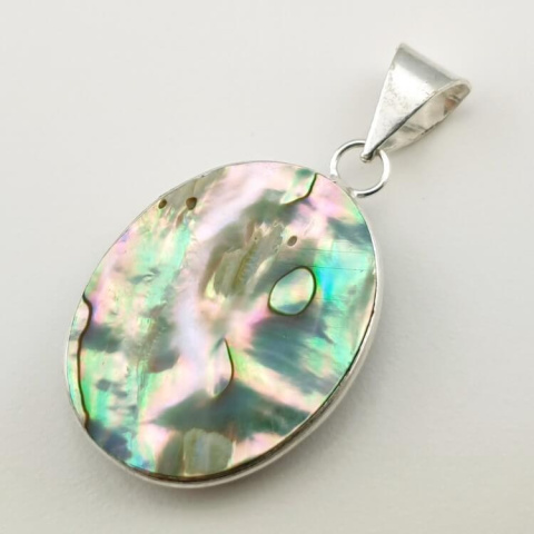 Paua abalone zawieszka 29x23 mm nr 194 Paua abalone zawieszka 29x23 mm nr 194
