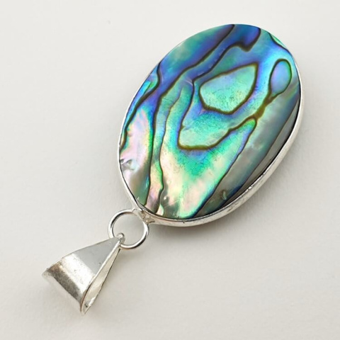 Paua abalone zawieszka 30x21 mm nr 180 Paua abalone zawieszka 30x21 mm nr 180