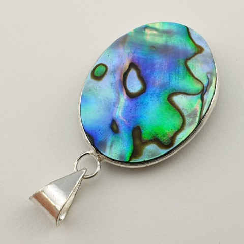 Paua abalone zawieszka 30x24 mm nr 175 Paua abalone zawieszka 30x24 mm nr 175