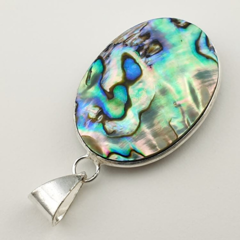 Paua abalone pendant 32x24 mm no. 162 Paua abalone pendant 32x24 mm no. 162