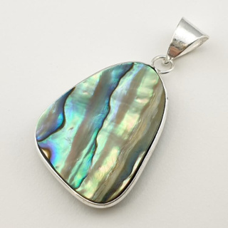 Paua abalone pendant 33x24 mm no. 163