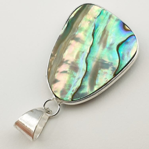 Paua abalone pendant 33x24 mm no. 163 Paua abalone pendant 33x24 mm no. 163