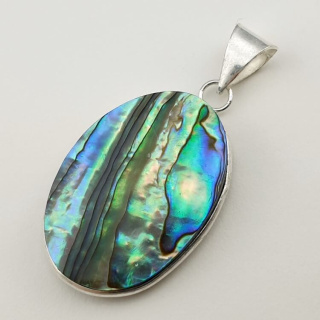 Paua abalone pendant 33x24 mm no 167