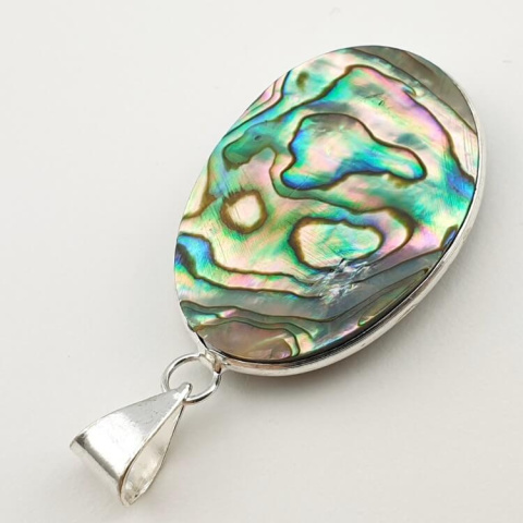 Paua abalone pendant 33x24 mm no. 183 Paua abalone pendant 33x24 mm no. 183