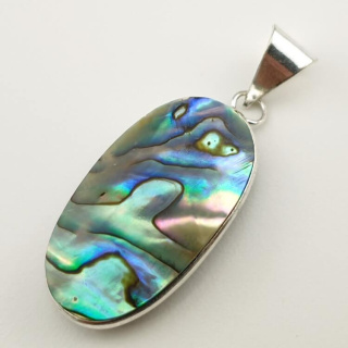 Paua abalone pendant 34x19 mm no 168