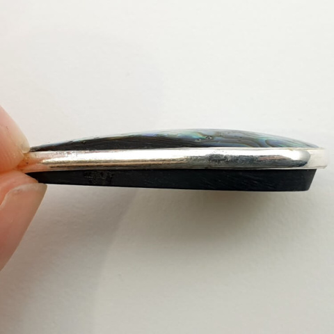 Paua abalone pendant 38x20 mm no 137 Paua abalone pendant 38x20 mm no 137