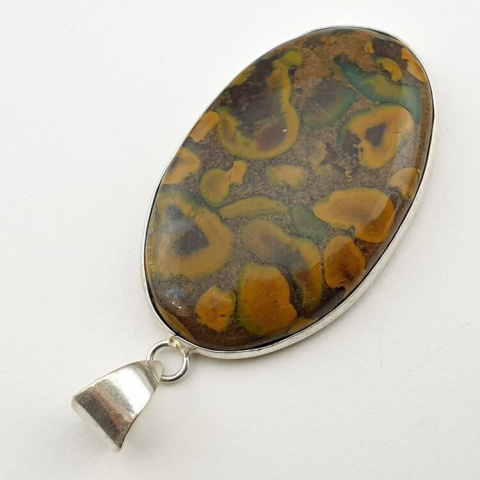 Fruit jasper pendant 38x24 mm no 4 Fruit jasper pendant 38x24 mm no 4