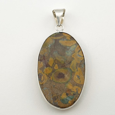 Fruit jasper pendant 38x24 mm no 4 Fruit jasper pendant 38x24 mm no 4