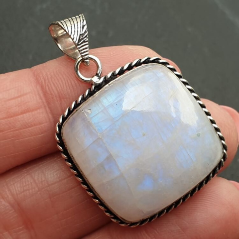 Moonstone pendant 24x24 mm no 164 Moonstone pendant 24x24 mm no 164