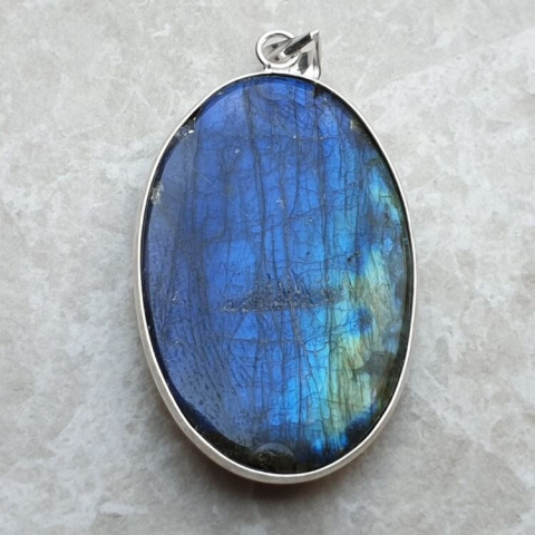 Labradorite pendant 45x30 mm no 827 Labradorite pendant 45x30 mm no 827