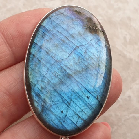 Labradorite pendant 47x31 mm no 808 Labradorite pendant 47x31 mm no 808