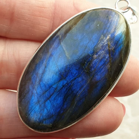 Labradorite pendant 48x27 mm no 777 Labradorite pendant 48x27 mm no 777