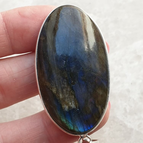 Labradorite pendant 48x27 mm no 777 Labradorite pendant 48x27 mm no 777