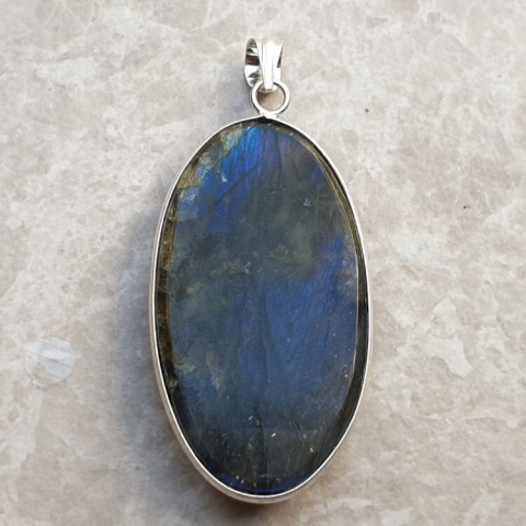 Labradorite pendant 48x27 mm no 777 Labradorite pendant 48x27 mm no 777