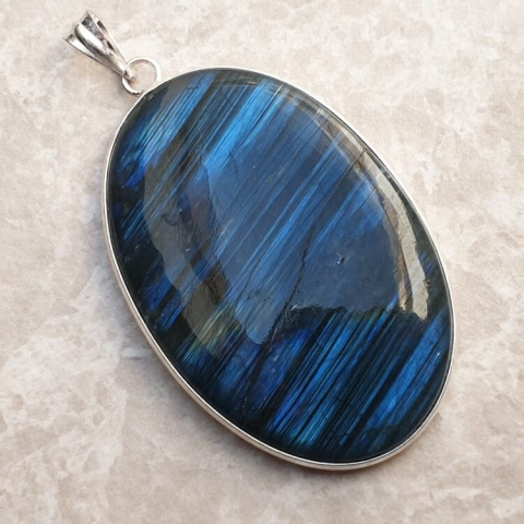 Labradorite pendant 52x35 mm no 803 Labradorite pendant 52x35 mm no 803
