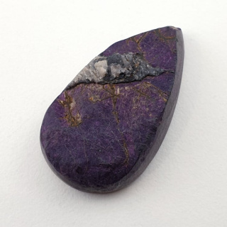 Purpurite raw cabochon 29x17 mm no 91