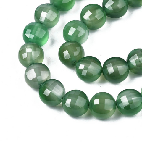 Agate sea green faceted coin 8-8.5 mm 10 pcs. Agate sea green faceted coin 8-8.5 mm 10 pcs.