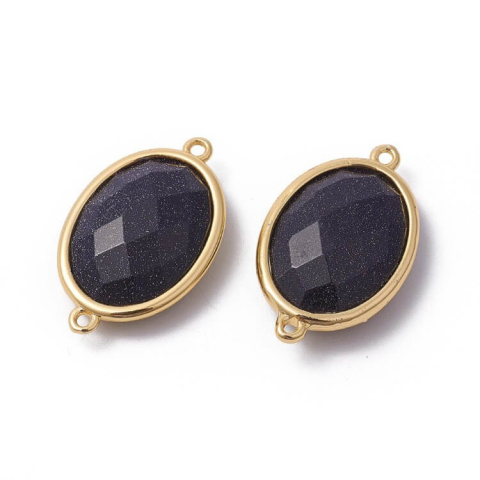 Cairo Night faceted link 26x15 mm 1 pc Cairo Night faceted link 26x15 mm 1 pc