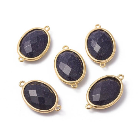 Cairo Night faceted link 26x15 mm 1 pc Cairo Night faceted link 26x15 mm 1 pc