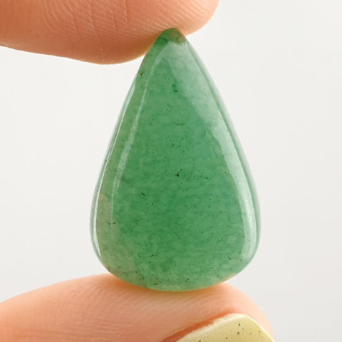 Green jade cabochon 25x16 mm no 62 Green jade cabochon 25x16 mm no 62
