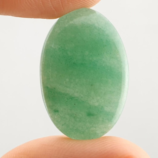 Jadeite green cabochon 27x18 mm no. 13