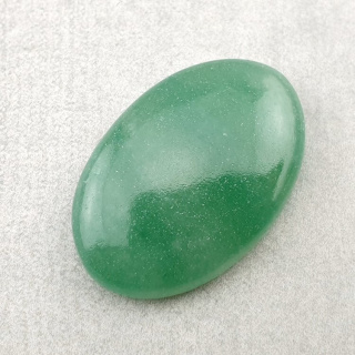 Green jade cabochon 27x18 mm no 13