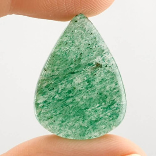 Green jade cabochon 27x20 mm no 8