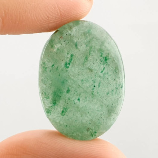 Jadeite green cabochon 28x20 mm no 39