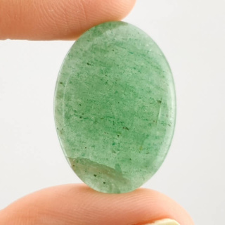 Jade green cabochon 28x20 mm no 49